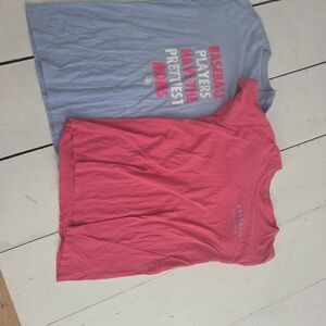 Casual Short Sleeve Tees for Men - Blue and Pink